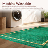 Artful Multicolor Distorted Shapes(Green)