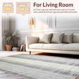 Artful Striped Motif with Flair(Gray)