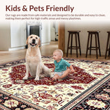 Boho Red Beige Area(Beige)