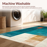 Chic Geometric Design in Hues(Blue)