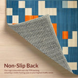 Abstract Multicolor Patterned Elegance(Blue)