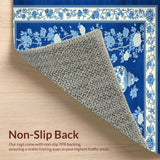 Chic Minimalist White Botanical(Blue)