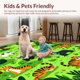 Playful Cartoon Safari Motif(Green)