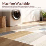 Modern Geometric Beige with Interwoven Rectangular Blocks and Lines(Beige)