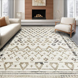 Rustic Earth Tone Diamond Shapes(Beige)