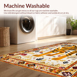 Vintage Ethnic Tiger Motif(Orange)