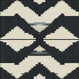 Sophisticated Black and Beige Tiling(Black)