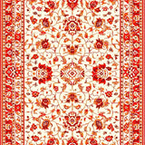 Vibrant Rustic Flower Motif(Beige)