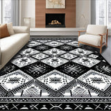 Vibrant Monochrome Geometric Flair(Black)