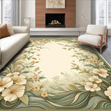 Anatolia Collection Area Sage Beige Flowing Scrollwork Design(Beige)
