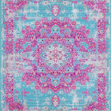 Striking Light Blue and Fuchsia Harmony(Blue)