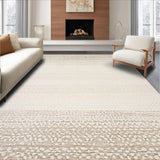 Artisan Crafted Woolen Area Cream Beige Neutral Floor Covering(Beige)