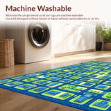 Vibrant Cityscape Patterned Playmat(Blue)