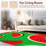 Playful Tropical Fruit Motif(Red)