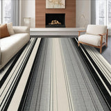 Abstract Wildlife Graphic Striped Elegant Contrast(Beige)