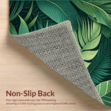 Tropical Leaf Velvet Elegance(Green)