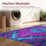 Vintage Blue Meditation Space(Pink)