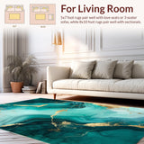 Striking Gold and Aqua Motif(Green)