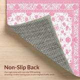 Artful Distressed Floral Visualization(White)