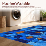 Chic Multi Hued Contemporary Design(Blue)