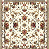 Light Brown Floral Area(Beige)