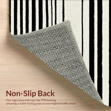 Minimalist Striped Area for Porch and Doormat(Black)