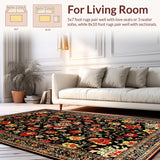 Lively Tropical Floral Fusion(Black)