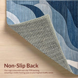 Artful Fluidity in Neutral Hues(Blue)