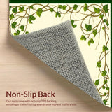 Verdant Garden Accent with Boho Inspired Botanical Motifs(Green)