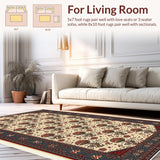 Mushroom Themed Low Profile Boho Doormat(White)