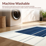 Modern Geometric with Navy and Cream Tones(Beige)