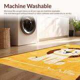 Adorable Round Wildlife Motif(Yellow)