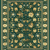 Vintage Floral Textured Elegance(Green)
