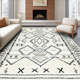 Tribal Ethnic Diamond Motif(Beige)