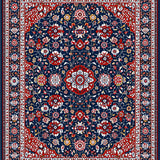 Vibrant Transitional Damask Motif(Blue)