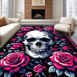 Gothic Floral Skull Aesthetic(Red)
