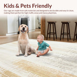 Beige Boho Kitchen Non Slip & Floor Mat(Beige)