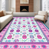 Vibrant Springtime Floral Fusion(White)