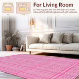 Modern Geometric Pink Checkered Style(Pink)