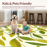 Tropical Leaf Beige Featuring a Vibrant Nature Inspired Design(Ivory)
