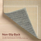 Elegant Natural Fiber Herringbone Texture(Beige)