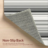 Artisanal Woven Linear with Chic Monochrome Stripes(Black)