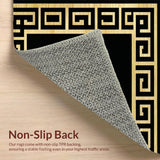 Chic Black Geometric Elegance(Gold)