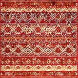 Rich Toned Vintage Medallion Style(Red)