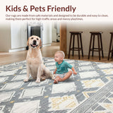 Trendy Abstract Gray Tiled Motif(Gray)