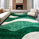 Trendy Artistic Abstract Curves(Green)