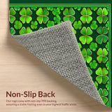 Festive Emerald Green Floral Motif(Green)