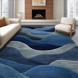 Modern Fluid Wave Artistry Concept(Blue)