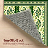 Minimalist Shamrock Patterned Welcome Mat(Green)