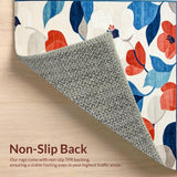 Contemporary Meadow Reverie with Abstract Petals and Layered Florals(White)